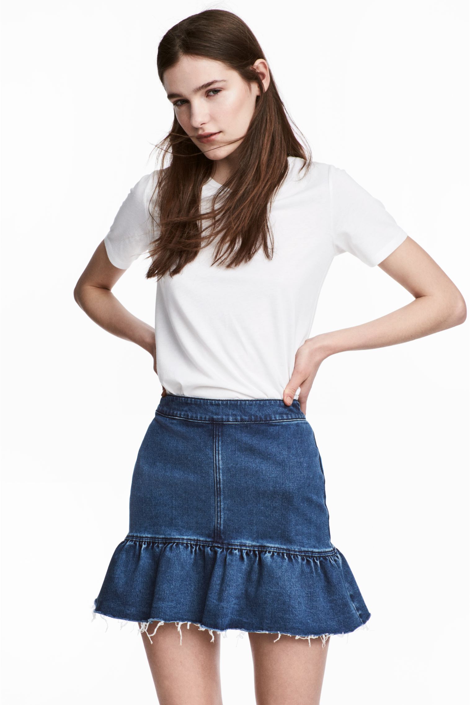 

Юбка джинсовая H&M 40 Синий 4939585RP21_синий