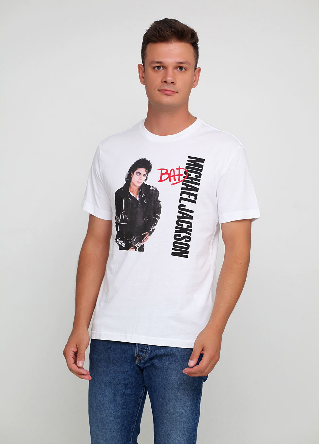 

Футболка H&M S белый с принтом 7625839RP2_белый с принтом