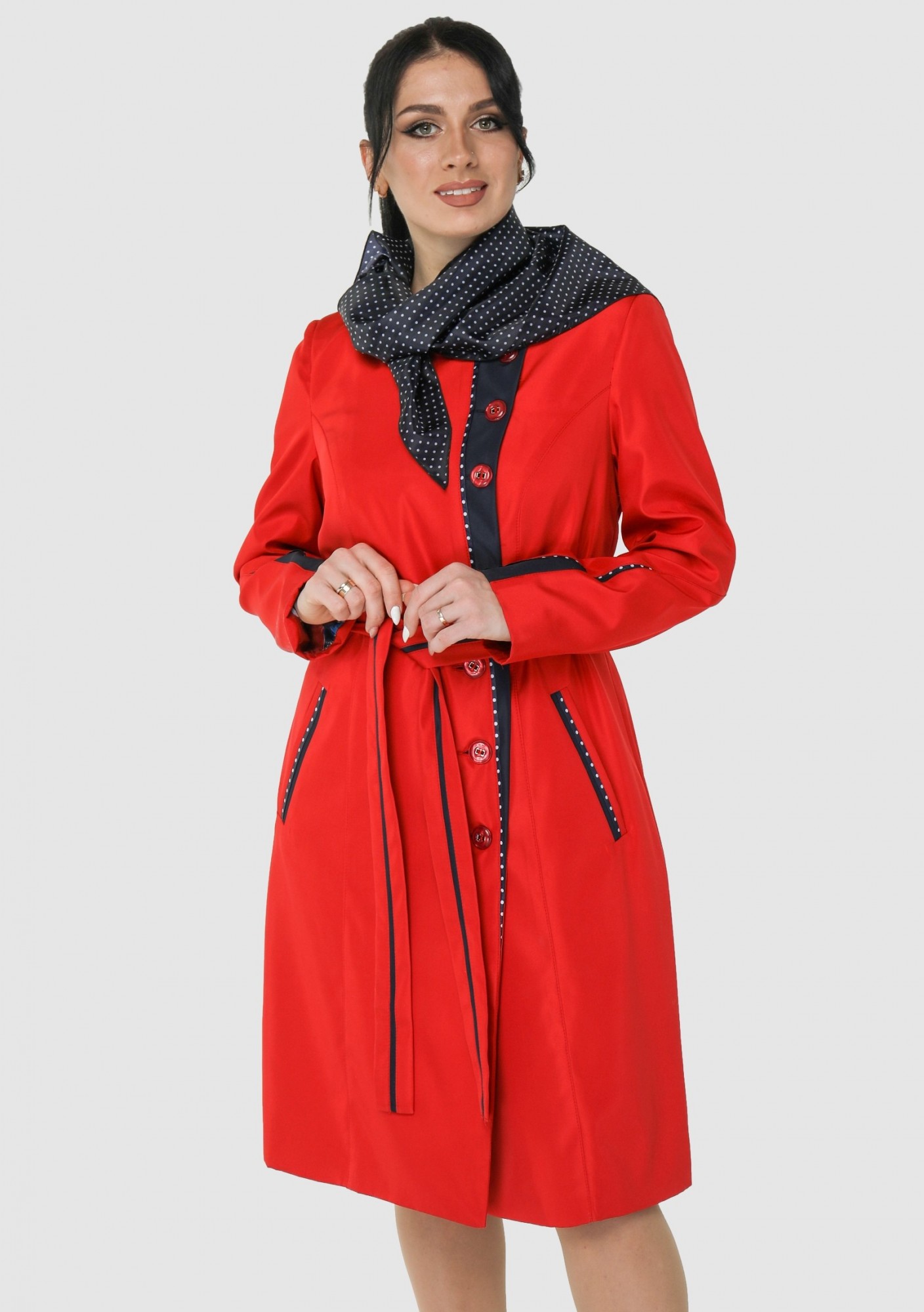 

Плащ Exclusive moda М-127  Красный, Плащ Exclusive moda М-127 58 Красный