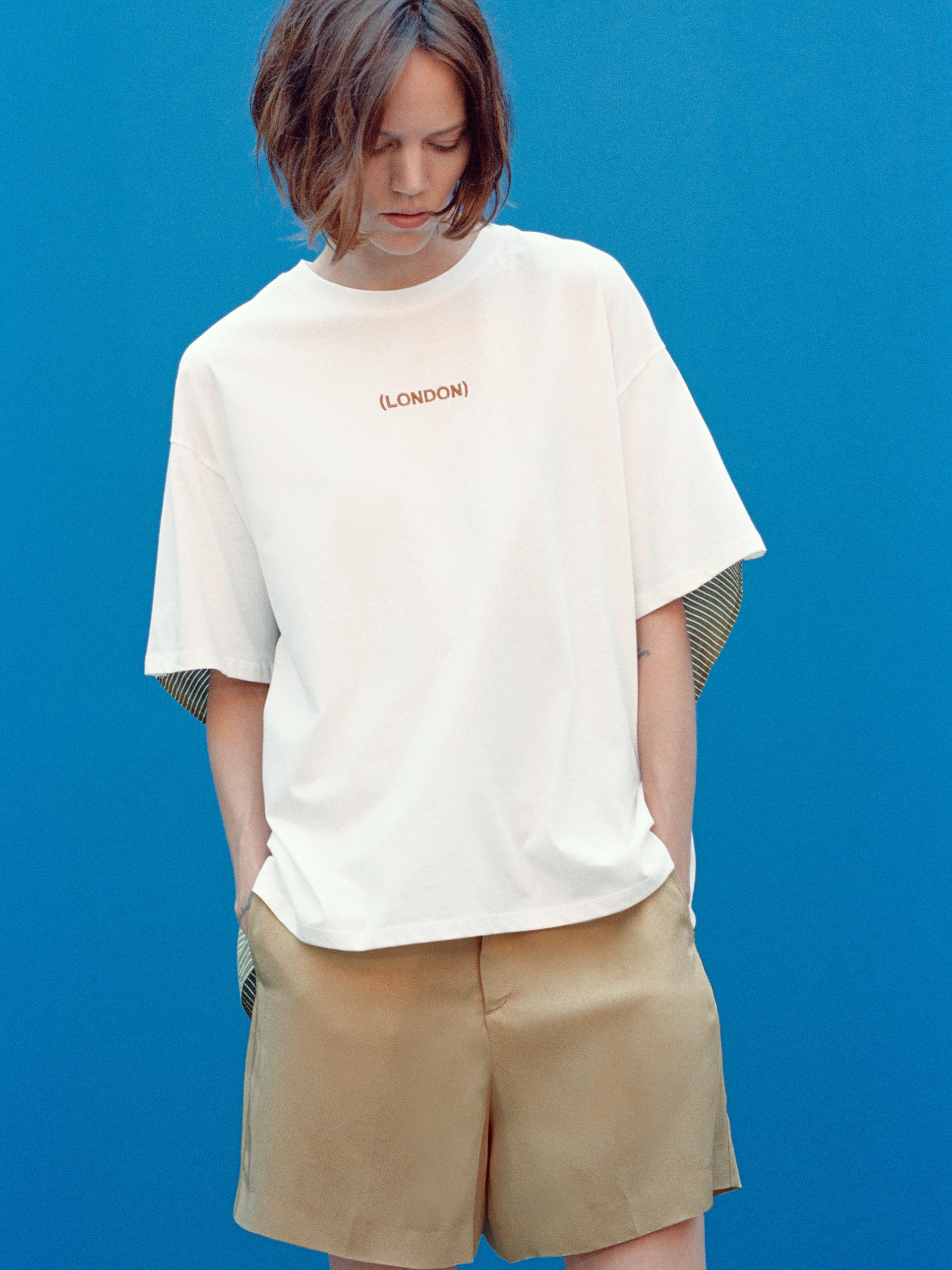 

Футболка Zara 0085/637/015  Молочная, Футболка Zara 0085/637/015 M Молочная