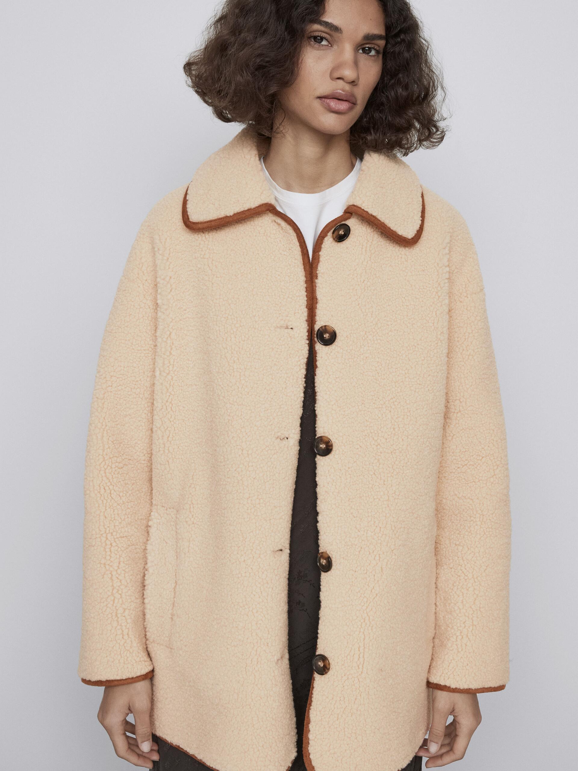 

Шуба Zara 0086/086/710 M Молочная