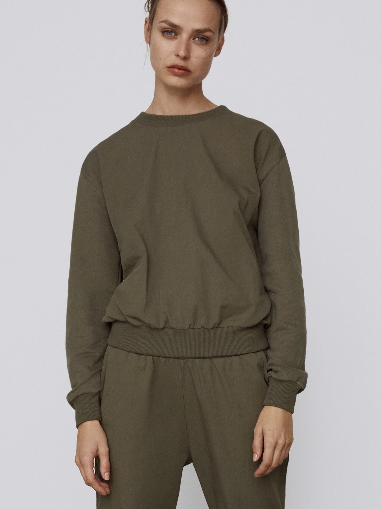 

Свитшот Zara 0858/053/505 S Хаки
