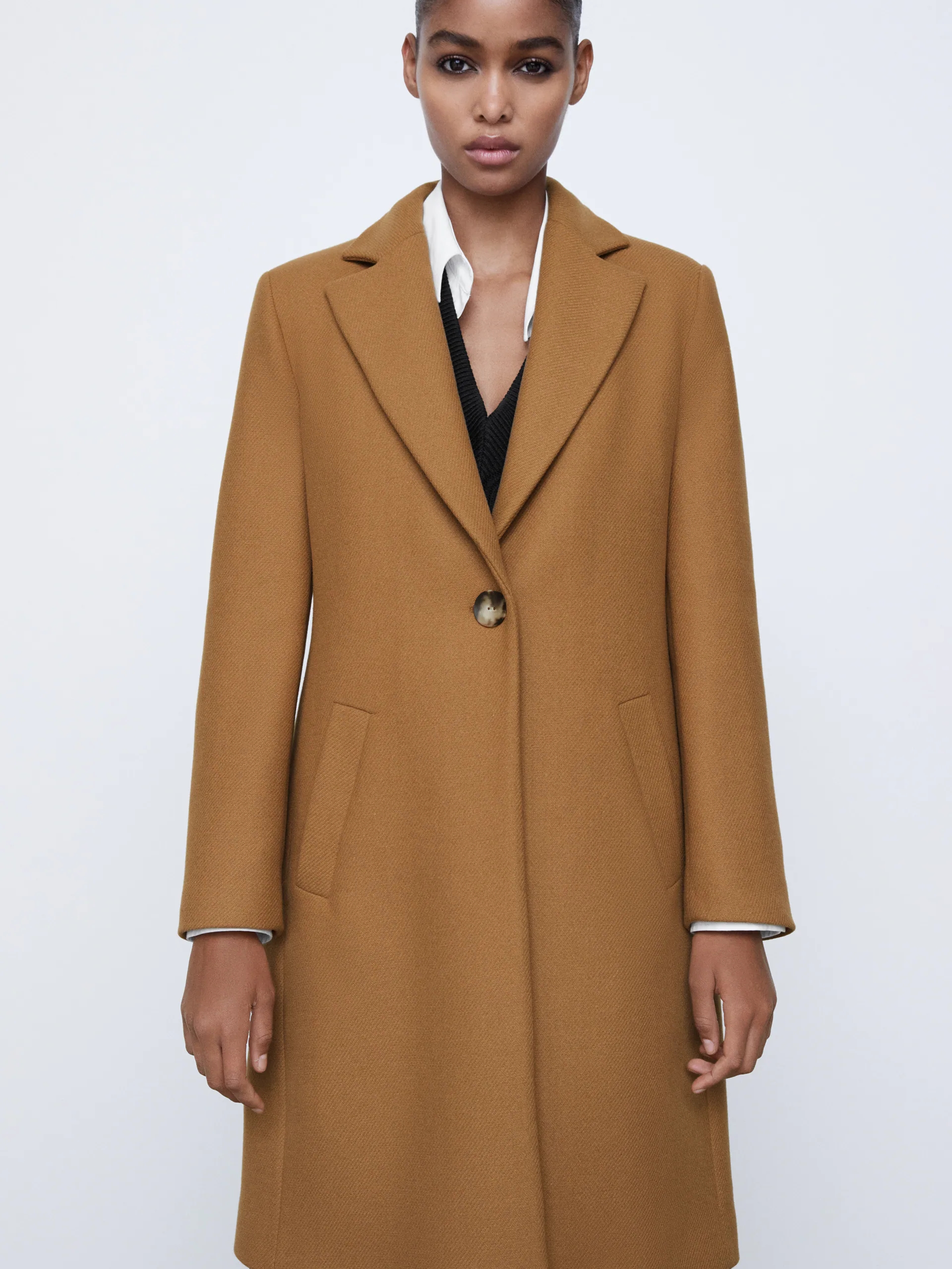 

Пальто Zara 2296/694/704 XS Бежевое