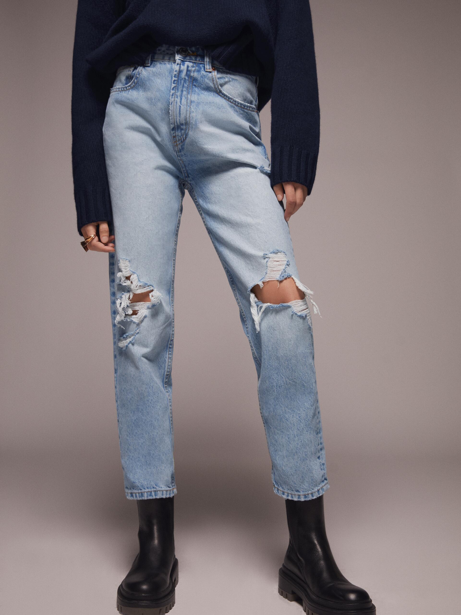

Джинсы Zara 4365/037/400 38 Голубой джинс