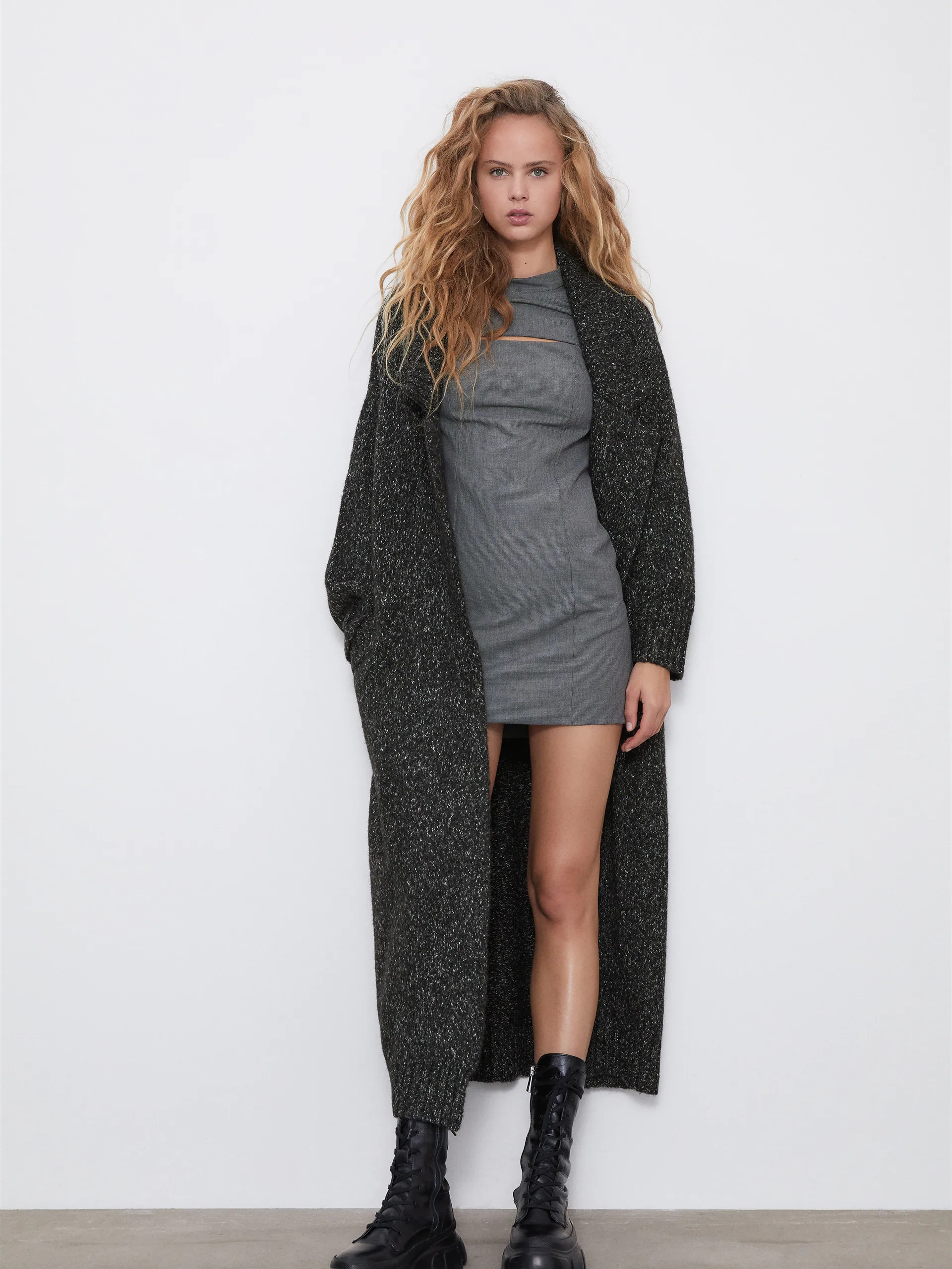 

Платье Zara 7385/367/802  Серое, Платье Zara 7385/367/802 S Серое