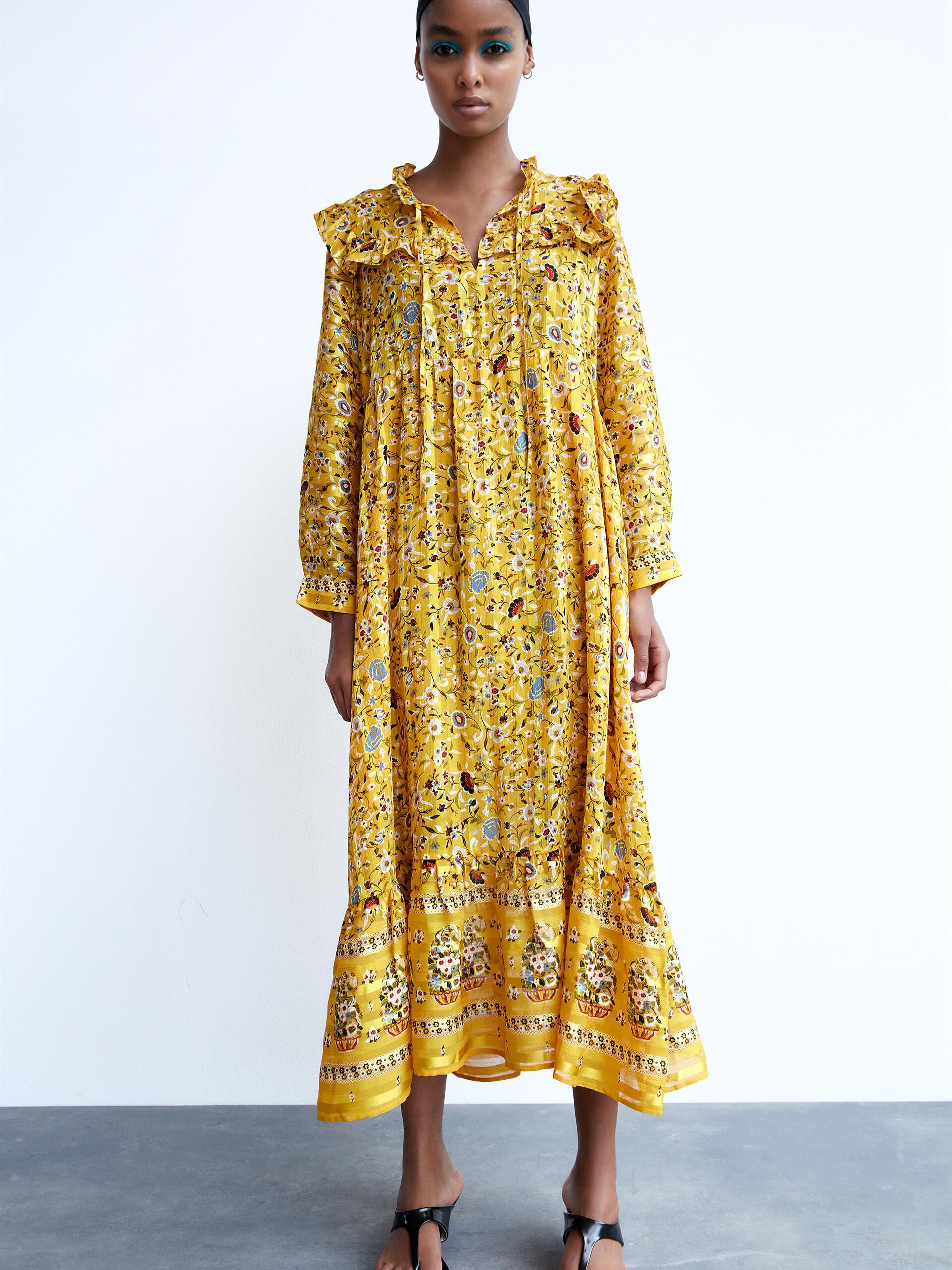 

Платье Zara 8351/155/330 L Желтое