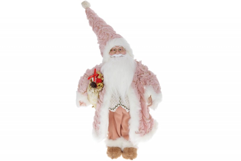 

Новогодняя игрушка Санта 45см, цвет - розовый Bon 822-370 (NAT07733)