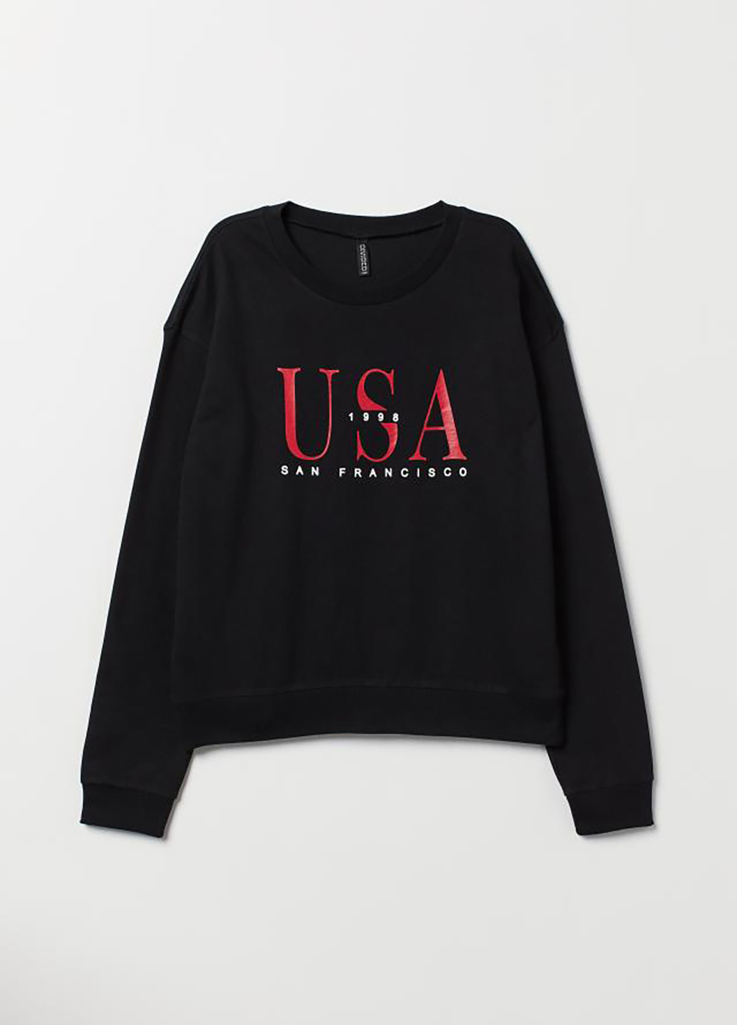 

Свитшот H&M M черный с принтом 6983289RP2_черный с принтом
