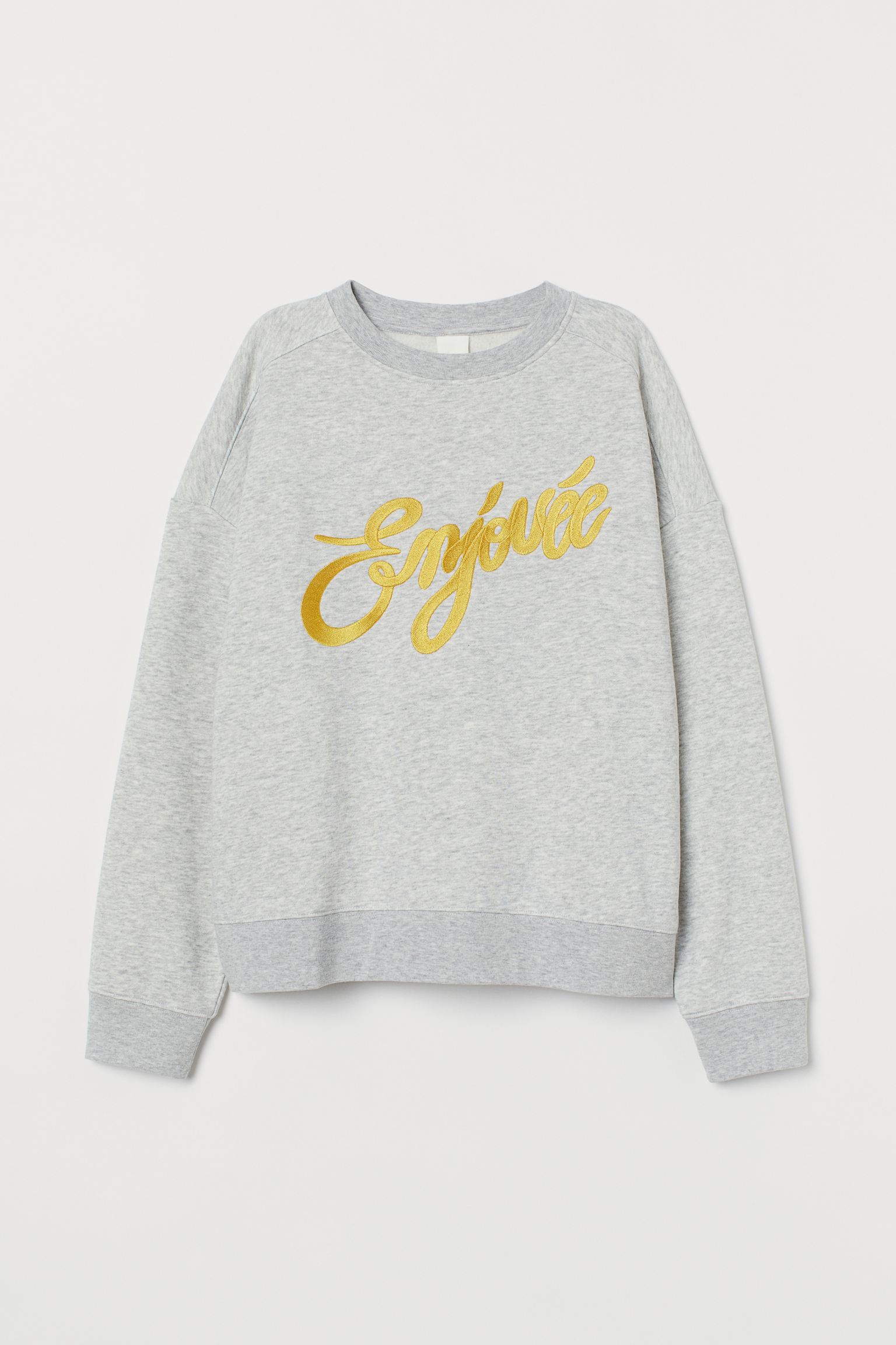 

Свитшот H&M S светло-серый меланж 8180291sm_светло-серый меланж