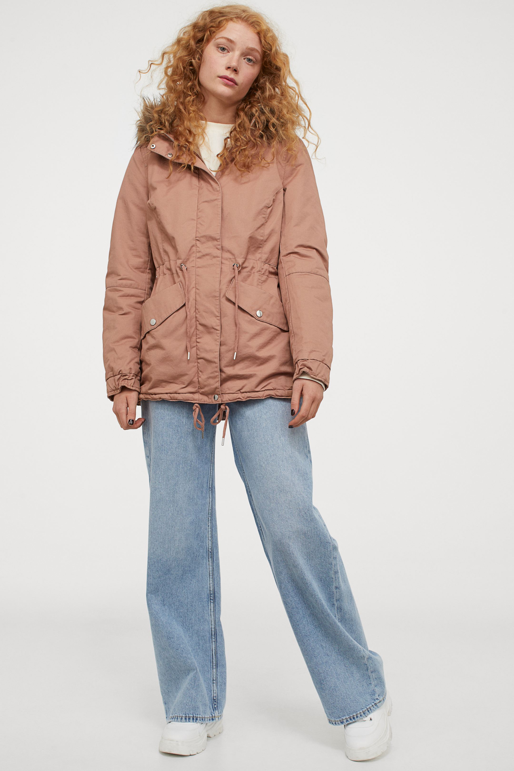 

Парка H&M 44 Пудровый 7212660wt_пудровый