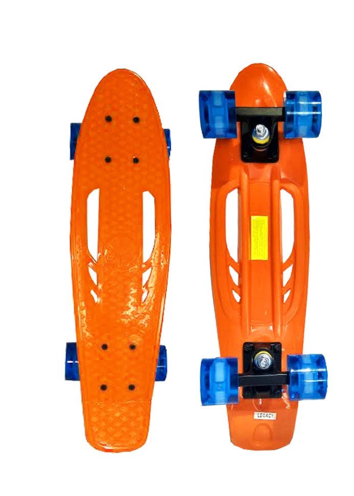 

Пенні борд Penny Board Legasy колеса світяться помаранчевий