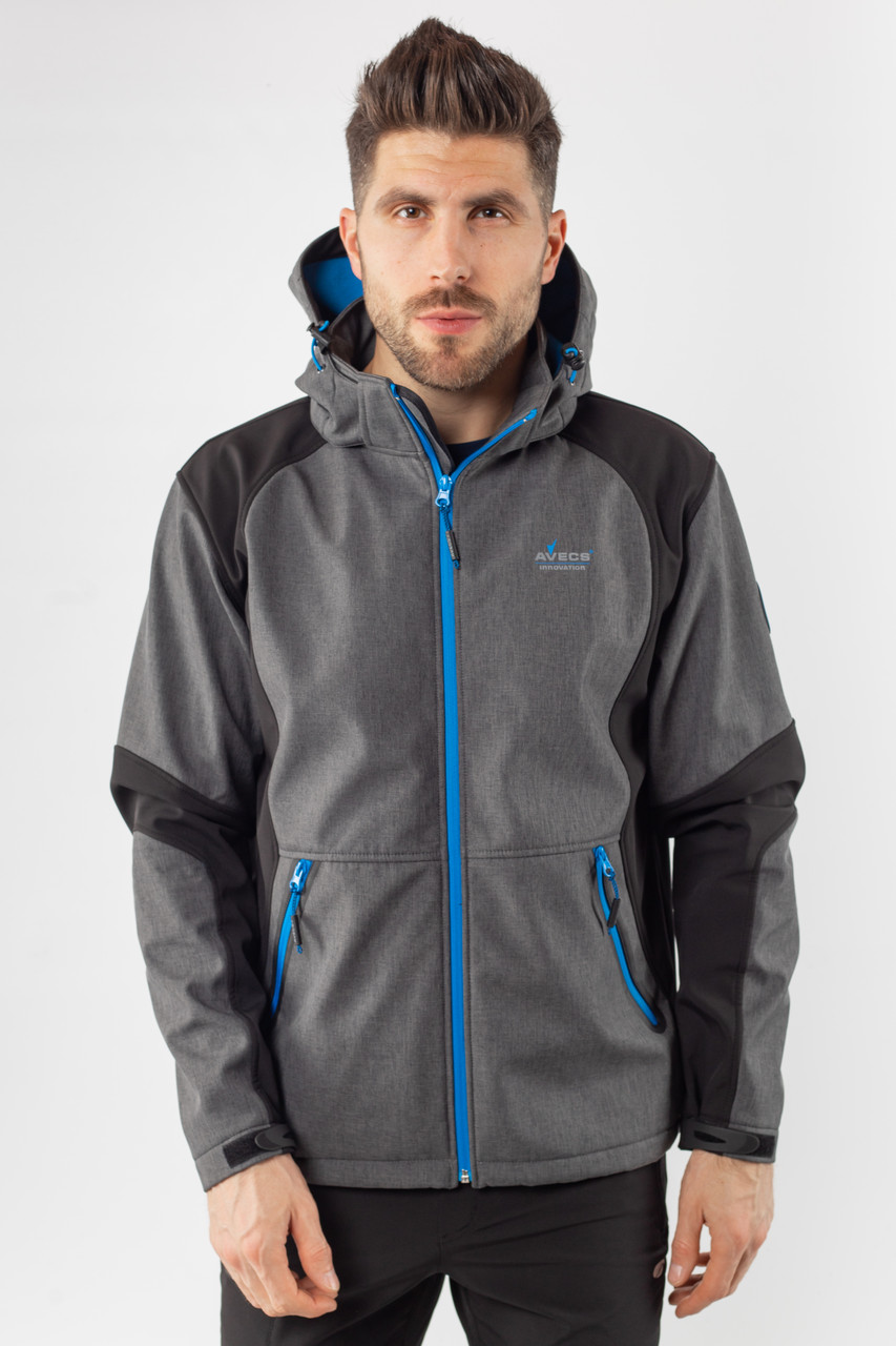 

Ветровка мужская серая Softshell Avecs 50176/2, Ветровка мужская серая Softshell Avecs 50176/2 S