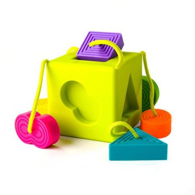 

Развивающая игрушка Fat Brain Toys Сортер-прорезыватель тактильный OombeeCube (F120ML)
