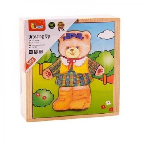 

Развивающая игрушка Viga Toys Гардероб медведицы (56403)