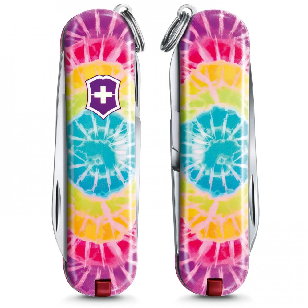 

Складной нож Victorinox CLASSIC LE "Tie Dye" 58мм/1сл/7функ/цветн/чехол /ножн