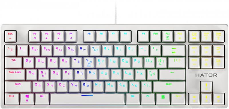 

Клавиатура Hator Rockfall Evo TKL Optical ENG/UKR/RUS (HTK-631) White USB