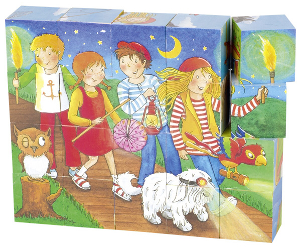 

Кубики деревянные Goki Peggy Diggledey 20 элементов (57738G)