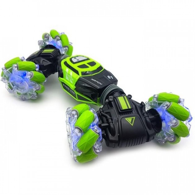 

Машинка трюковая перевертыш на радиоуправлении от руки Hyper Skidding 2196 Green