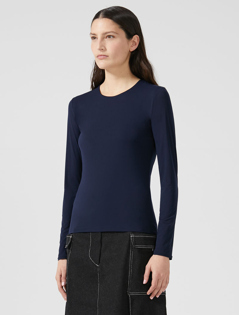 

Лонгслив MaxMara L Темно-синий 29460209600