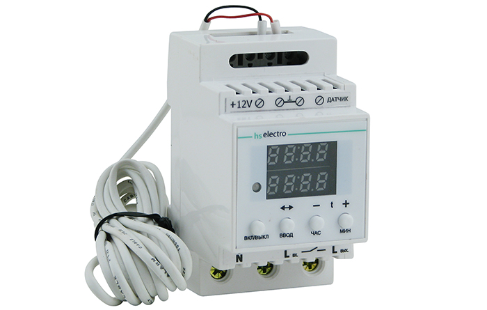 

Терморегулятор с таймером HS Electro Термо-4 ТР16т2