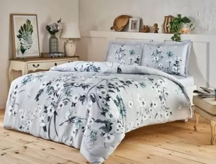 

Комплект постельного белья TAC Saten Emili Grey