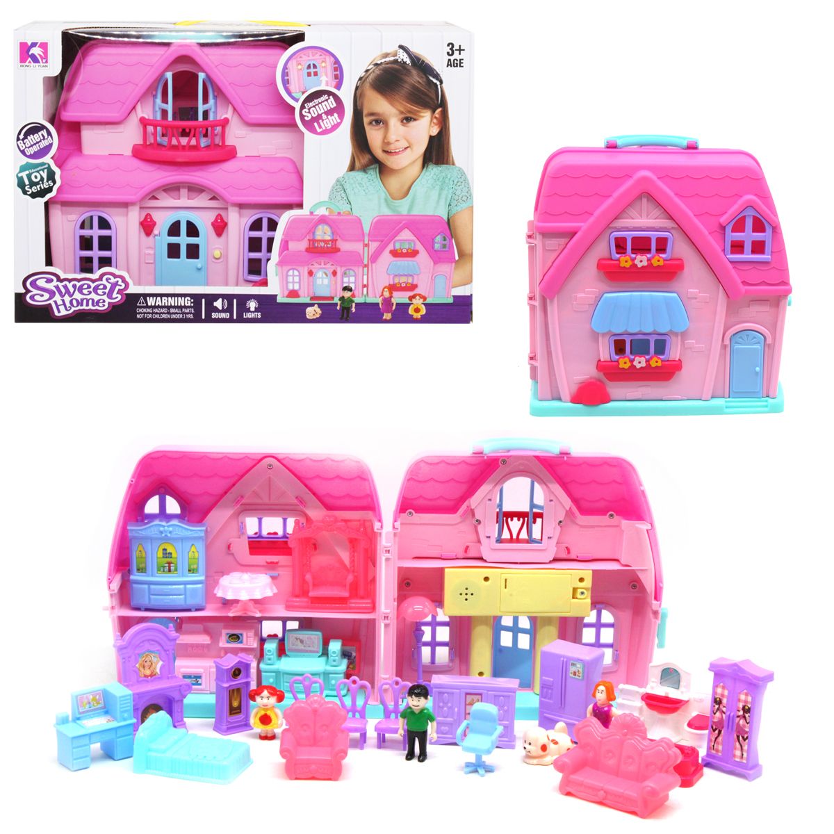 

Кукольный домик Sweet home 2 этажа MiC (88011B) (172808)