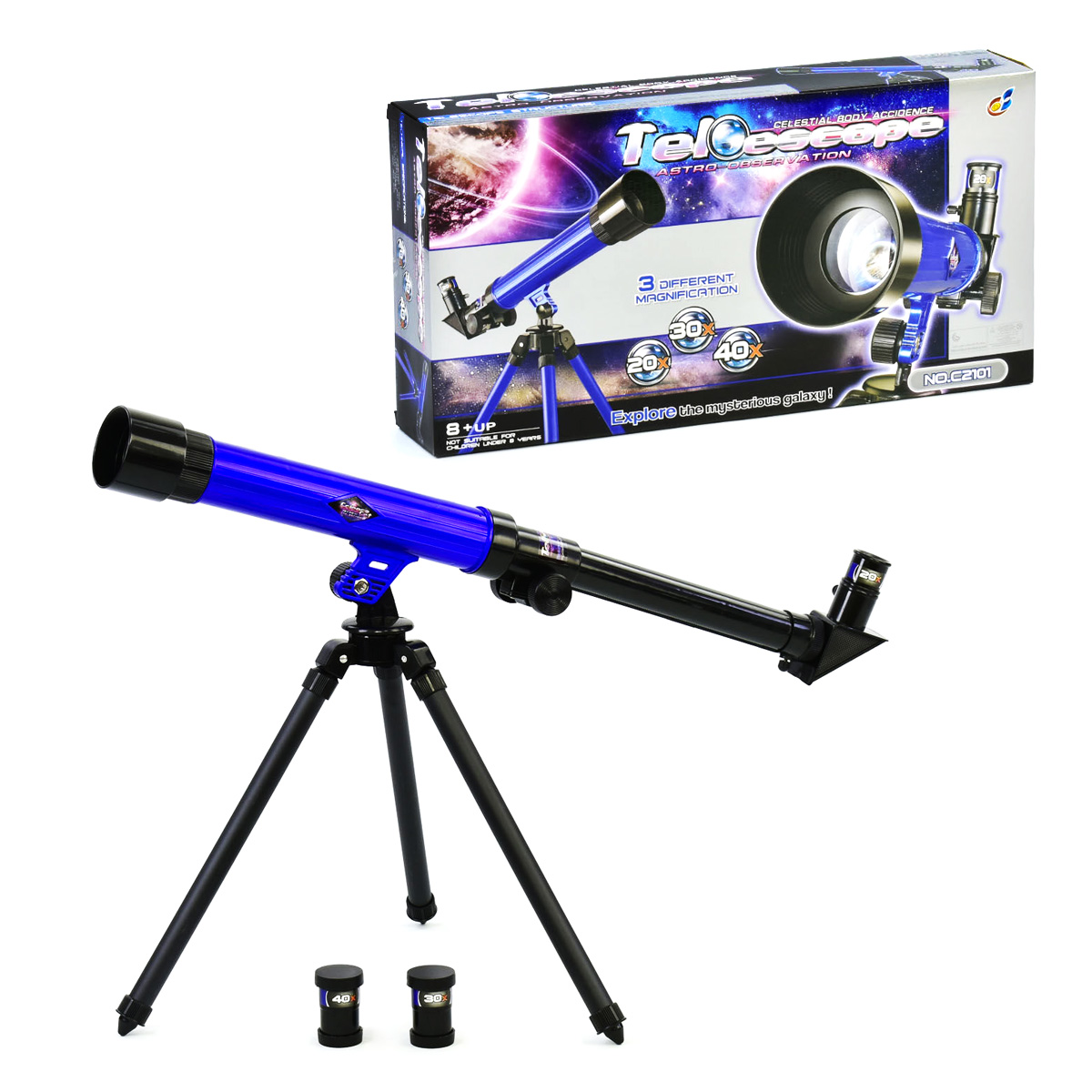 

Телескоп детский 20х 30х 40х MiC (C2101) (122651)