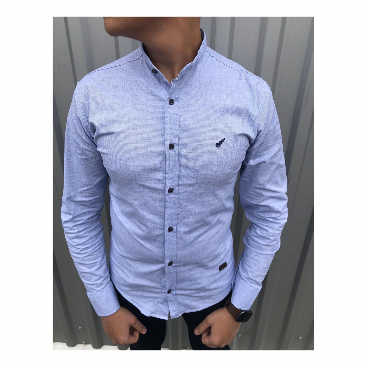 

Сорочка під лльон з стойкою FLY BOYS 0284 3 lt blue XXL Голубой