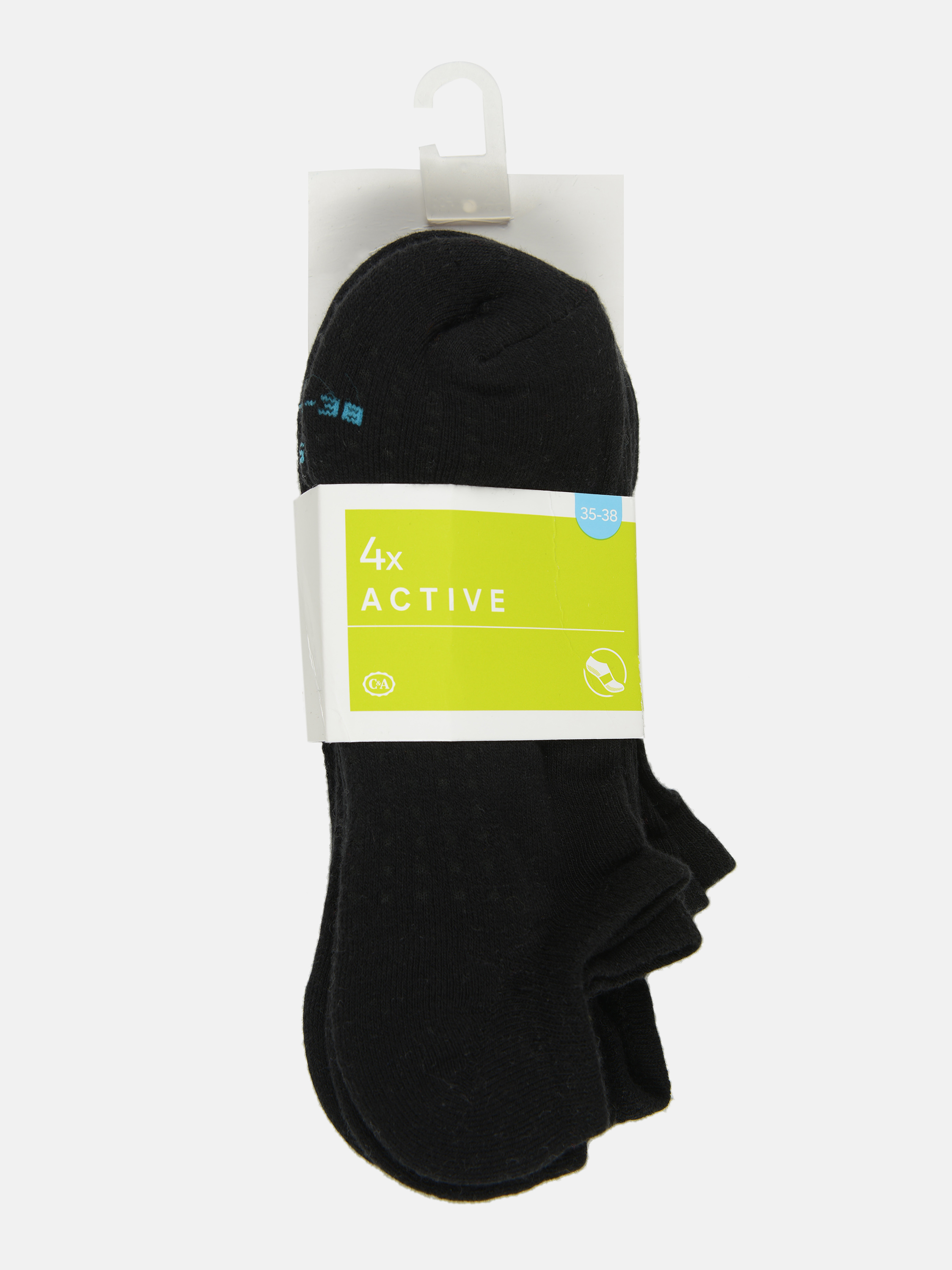 

Набор Носки ACTIVE (4 пары) C&A 35/38 Черный 4697802_черный