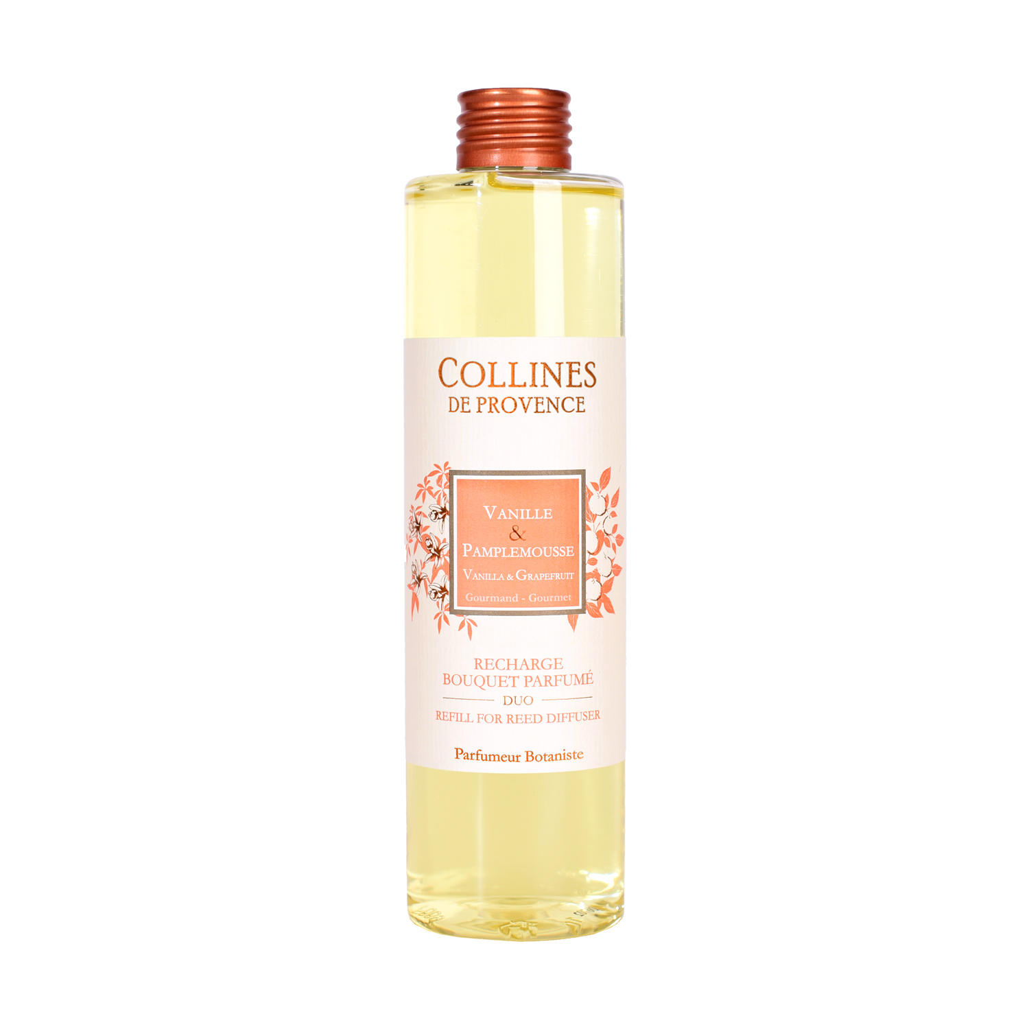 

Наполнитель для диффузора Collines de Provence Ваниль и Грейпфрут Duos Parfumé (Дуэт), 250мл