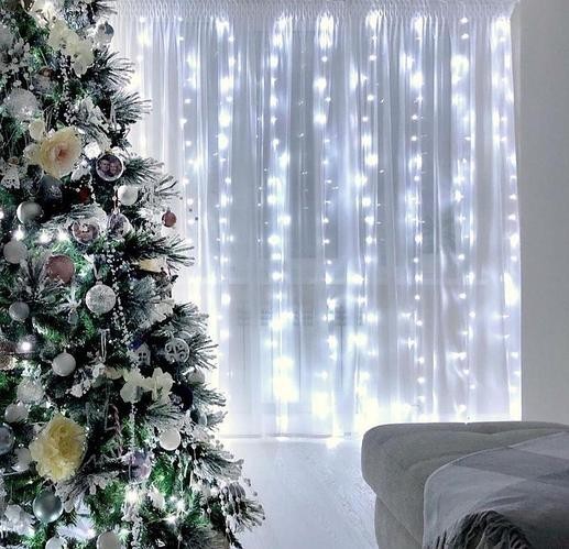

Гирлянда "Водопад" 240 LED белая Xmas LED (2M*2M) 240-W-2 Белая