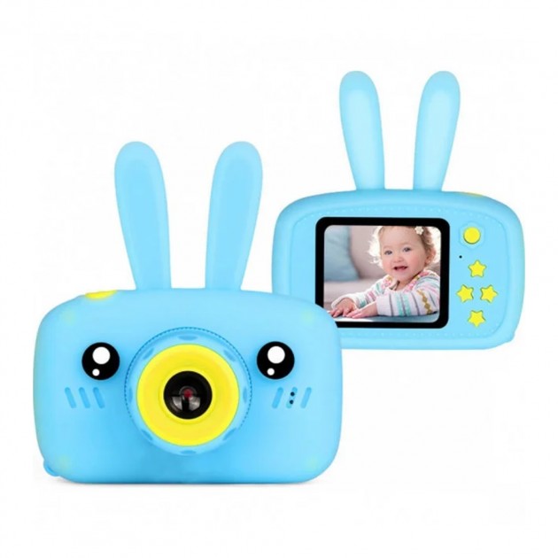 

Игрушка детский фотоаппарат DVR baby camera XL 500R Зайчик Голубой