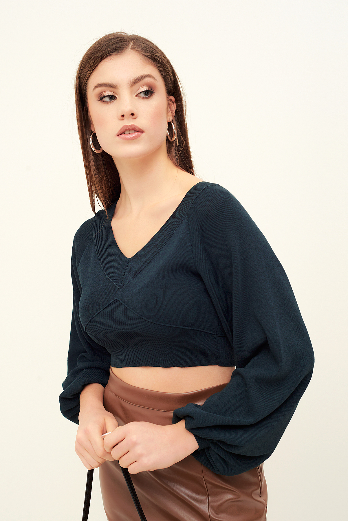 

Светр DILVIN T2918 One Size Зелений