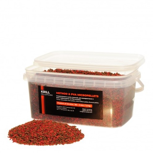 

Пеллетс Method & PVA Micropellets Krill Mix 1500 грамм Технокарп арт 80403