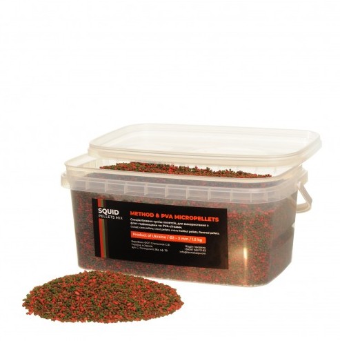 

Пеллетс Method & PVA Micropellets Squid Mix 1500 грамм Технокарп арт 80405