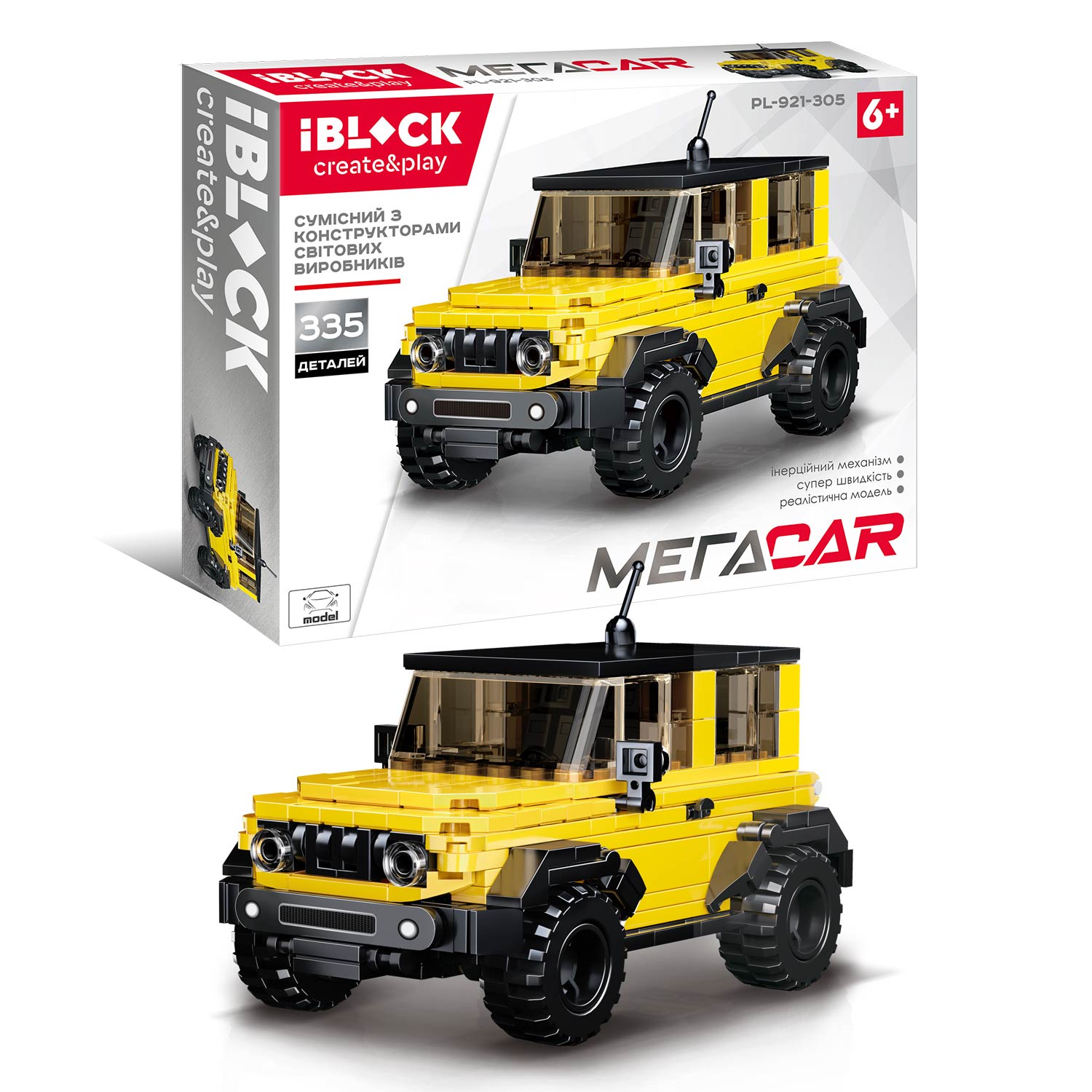 

Конструктор IBLOCK 335дет., в кор.28,5*21*5,5см PL-921-305
