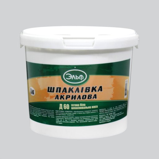 

Шпаклевка акриловая Эльф Д-60 8 кг (10517591)