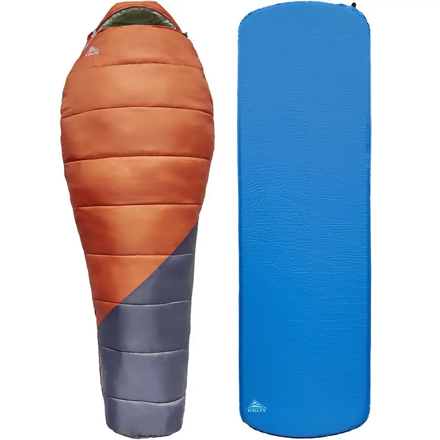 

Комплект спальных мешок с туристическим ковриком Kelty Trailhead Kit Красный с синим 35430821-BOC