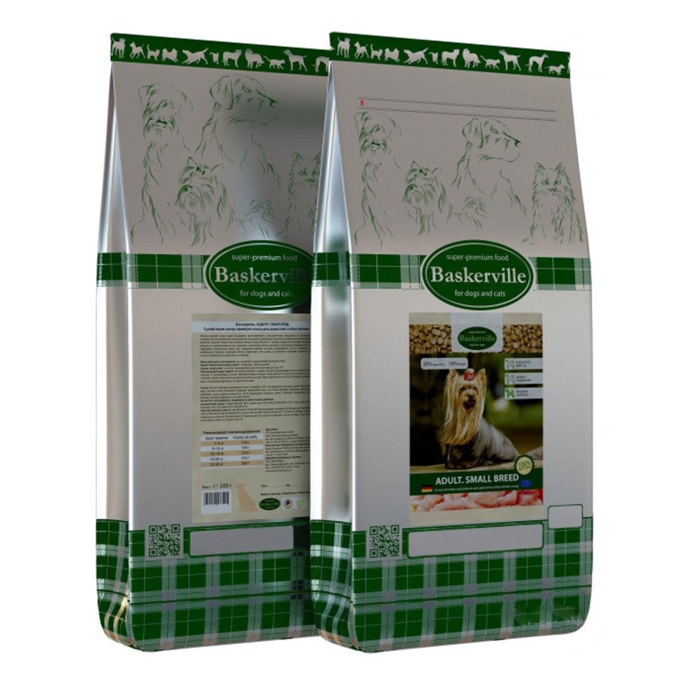 

Baskerville Adult Small Breed, сухой корм для собак малых пород 7.5кг