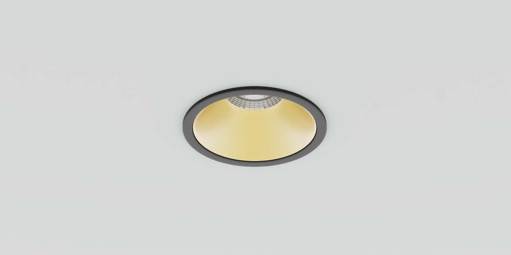 

Встраиваемый точеный светильник LiGHT HUB BASIC 3000К Чёрный/Золотой