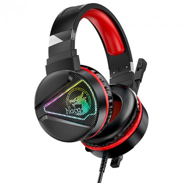 

Игровые наушники HOCO W104 Drift Gaming Чёрный-Красный