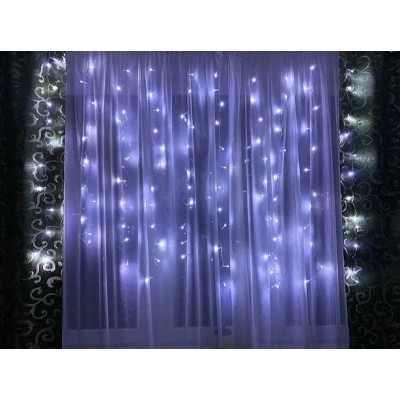 

Гирлянда BPNY штора White 144 LED,1.2Мх1.5М, 220V, 8.6W (102971)
