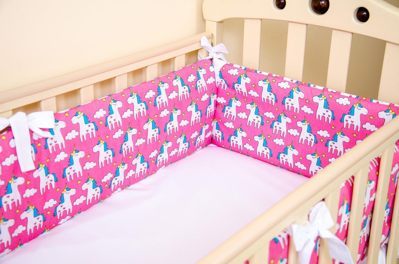 

Бортики в детскую кроватку BabySoon 12940 Пони Пинк 360см х 27см розовый (500)