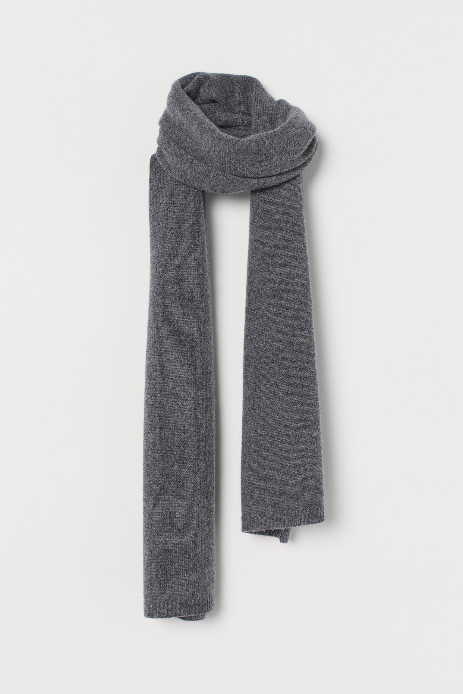 

Шарф H&M 180x40см темно серый меланж 26109039962