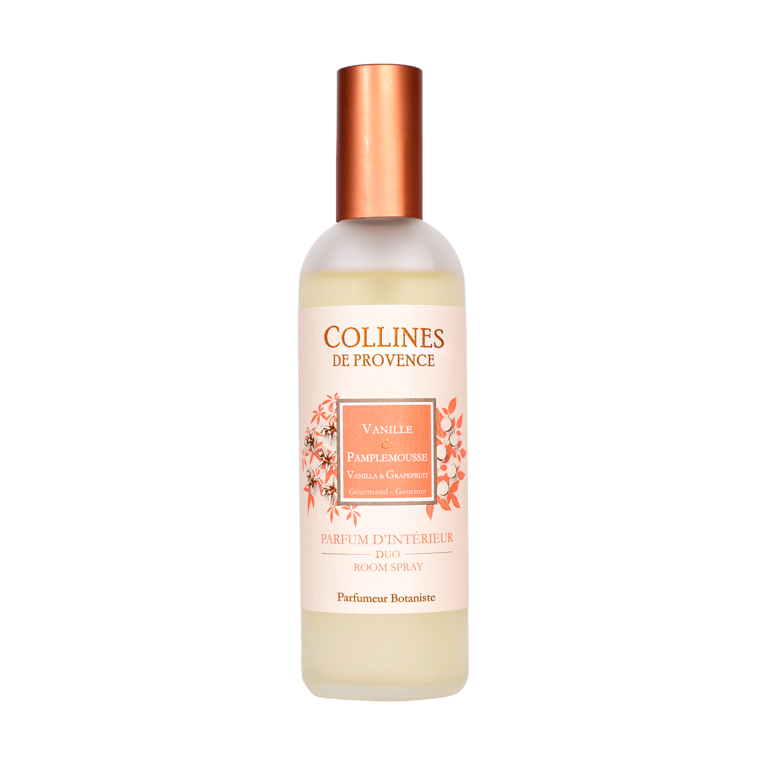 

Спрей для комнаты Collines de Provence Ваниль и Грейпфрут Duos Parfumé (Дуэт) 100мл