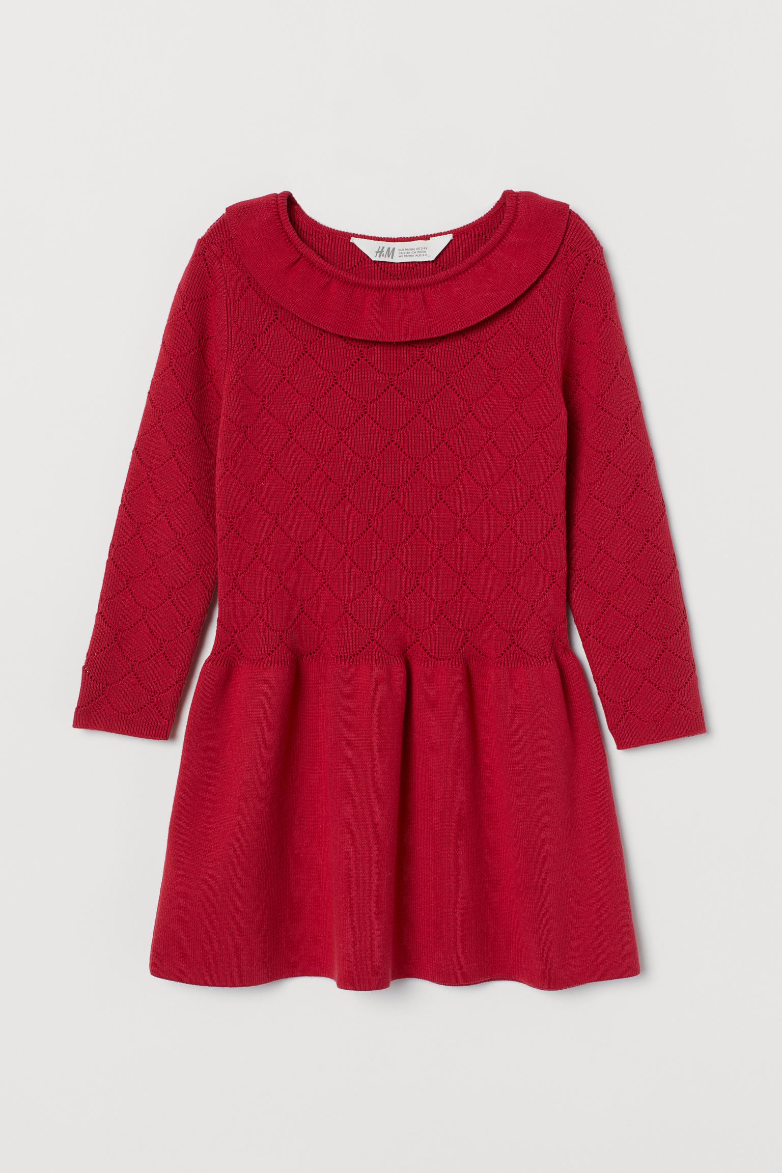 

Платье H&M 134 140см красный 26108209380
