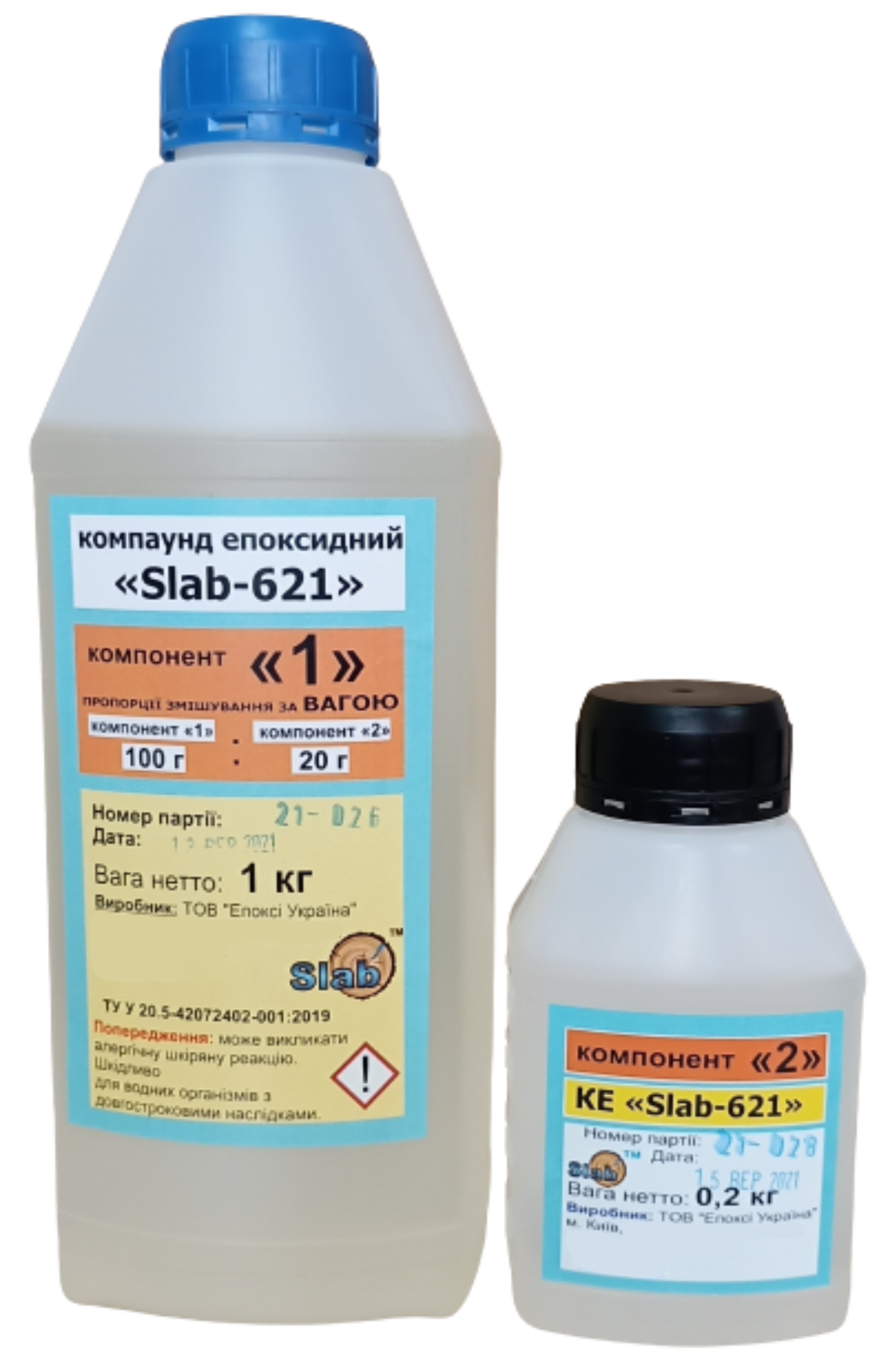 

Cмола епоксидна КЕ «Slab-621», вага 1,2 кг