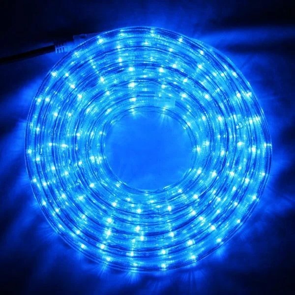 

Светодиодная уличная гирлянда лента дюралайт 10 м 360 LED с переходником синяя