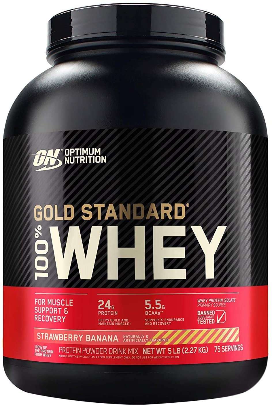 

Протеин Optimum Nutrition 100% Whey Gold Standard Strawberry Banana (2.27 кг) (00112-12)