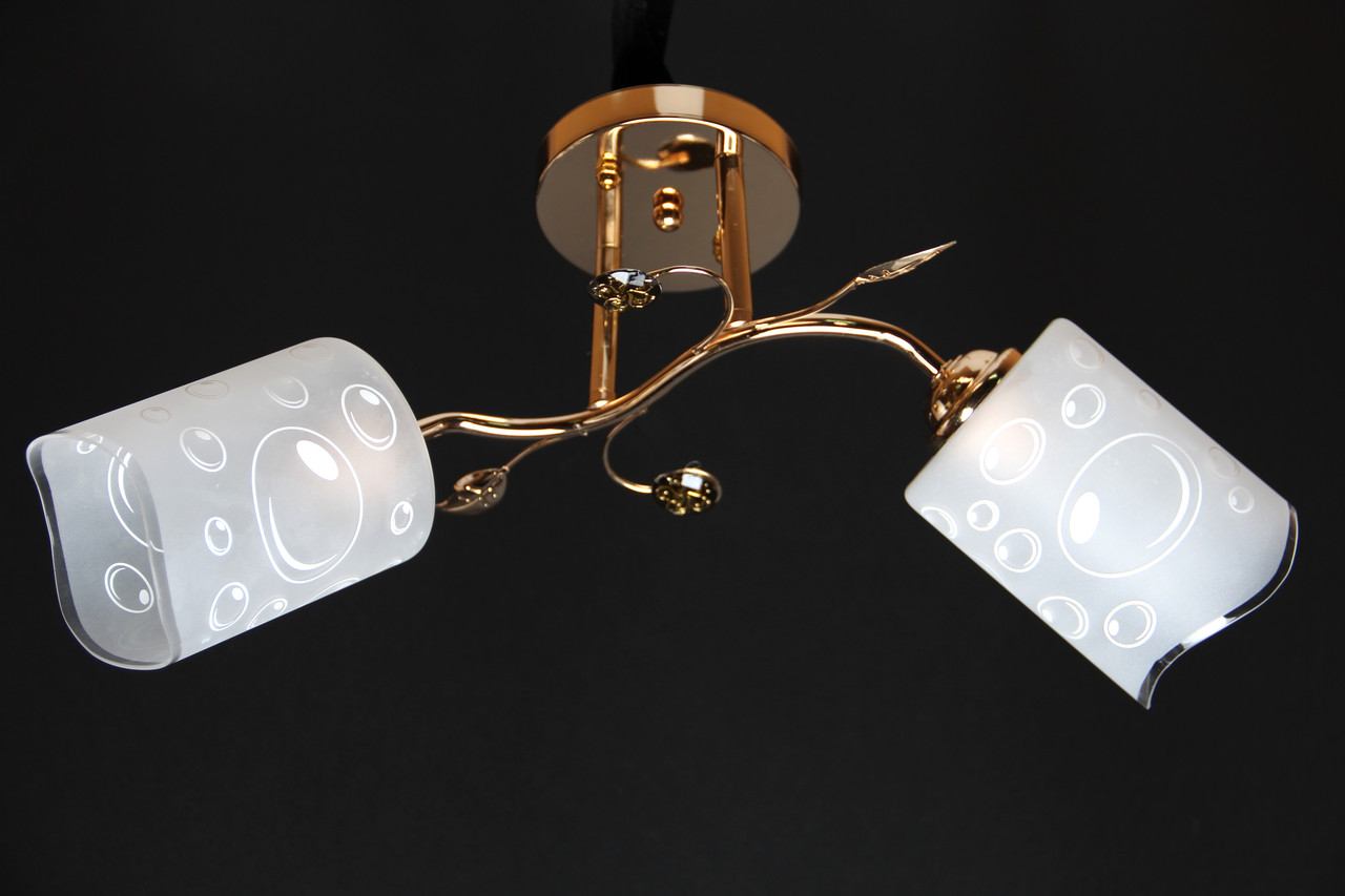 

Классическая Люстра SVLIGHT двухламповая 6212/2A золото